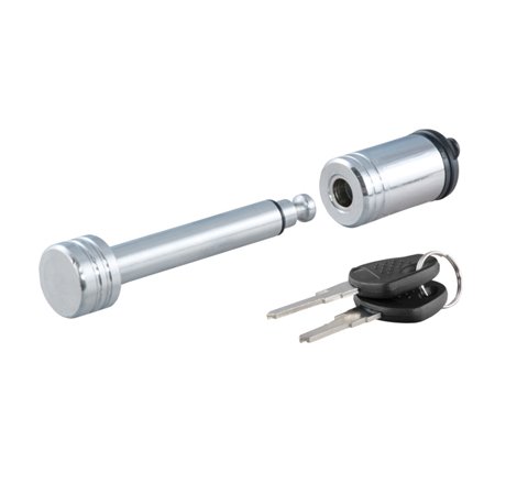 Curt 1/2in Hitch Lock (1-1/4in Receiver Barbell Chrome)