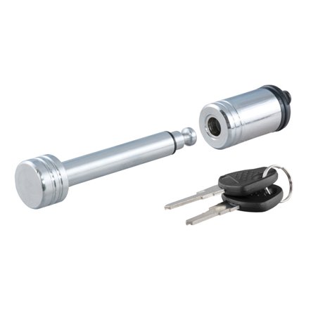 Curt 1/2in Hitch Lock (1-1/4in Receiver Barbell Chrome)