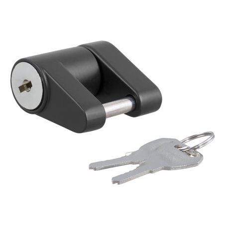 Curt Coupler Lock (1/4in Pin 3/4in Latch Span Padlock Black)
