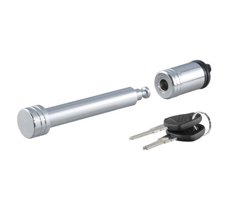 Curt 5/8in Hitch Lock (2in or 2-1/2in Receiver Barbell Chrome)