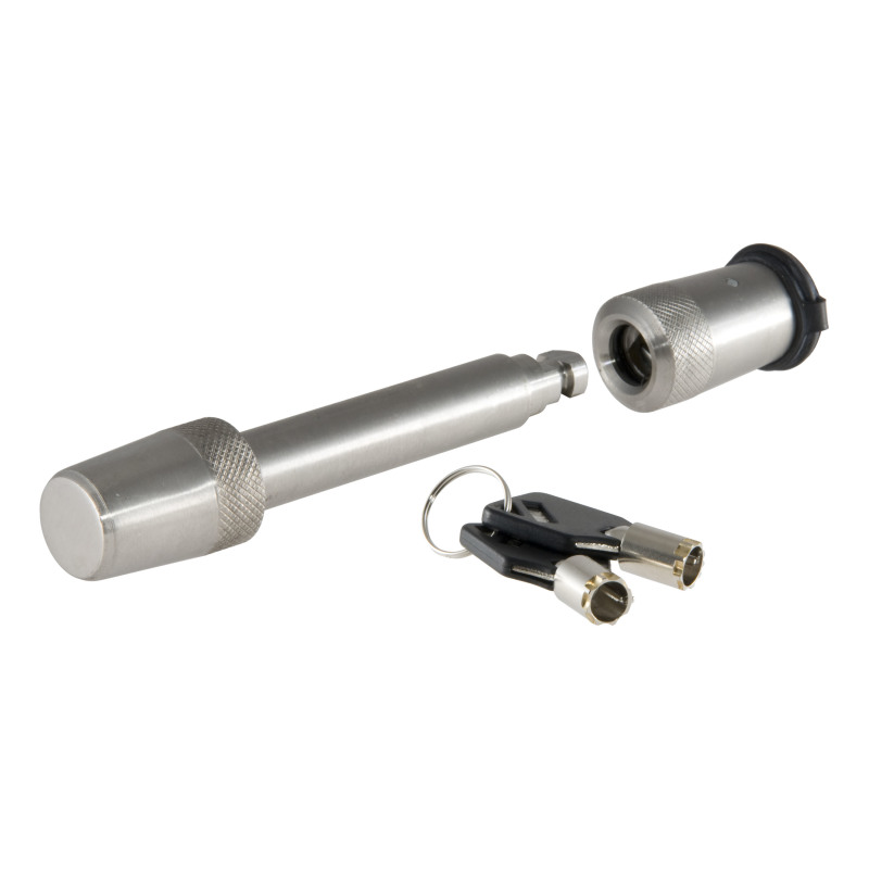 Curt 5/8in Hitch Lock (2in Receiver Barbell Stainless)