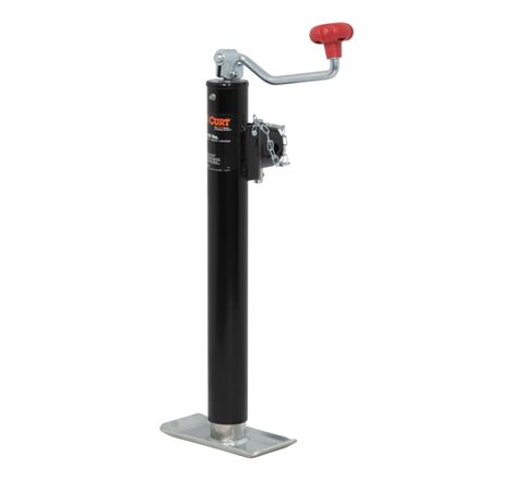 Curt Pipe-Mount Swivel Jack w/Top Handle (5000lbs 15in Travel)