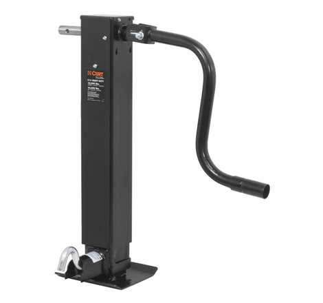 Curt Direct-Weld Square Jack w/Side Handle (12000lbs 12-1/2in Travel)