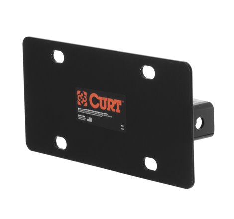 Curt Hitch-Mounted License Plate Holder (Fits 2in Receiver)