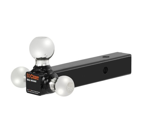 Curt Multi-Ball Mount (2in Solid Shank 1-7/8in 2in & 2-5/16in Chrome Balls)