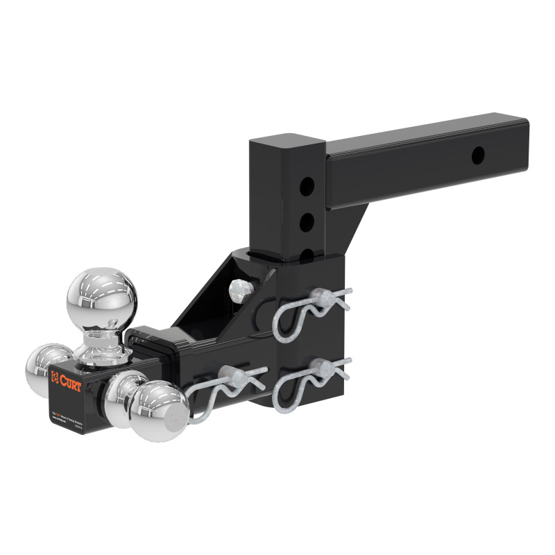 Curt Adjustable Tri-Ball Mount (2in Shank 1-7/8in 2in & 2-5/16in Balls)
