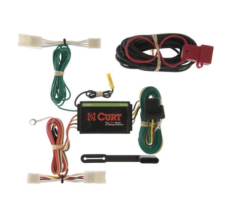 Curt 06-11 Toyota Highlander Custom Wiring Harness (4-Way Flat Output)