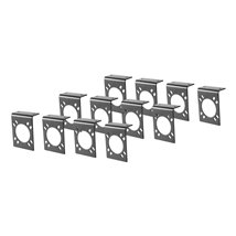 Curt Connector Mounting Brackets for 7-Way RV Blade (Black 12-Pack)