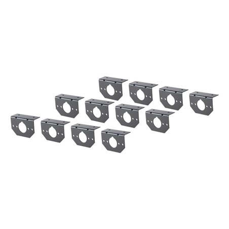 Curt Connector Mounting Brackets for 4-Way & 6-Way Round (12-Pack)
