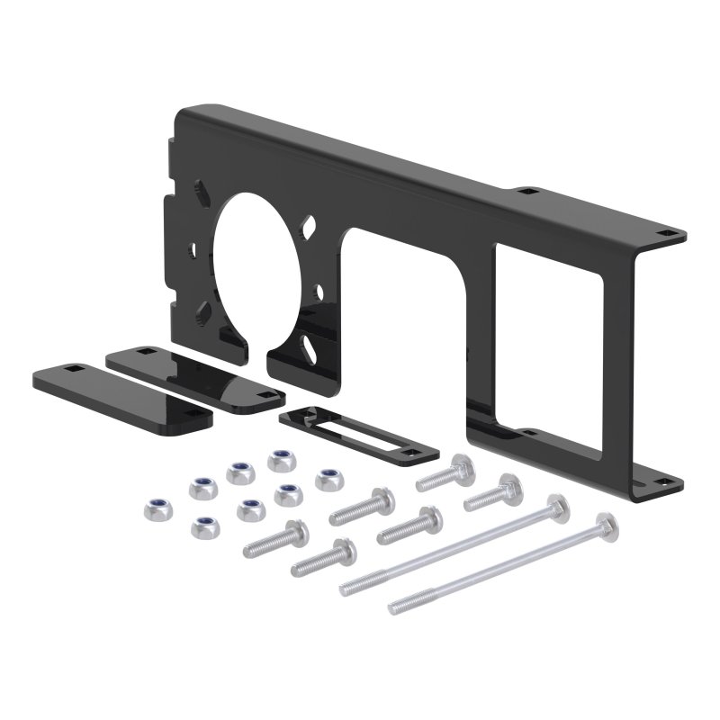 Curt Easy-Mount Bracket for 4 or 5-Flat & 6 or 7-Round (2in Receiver Packaged)