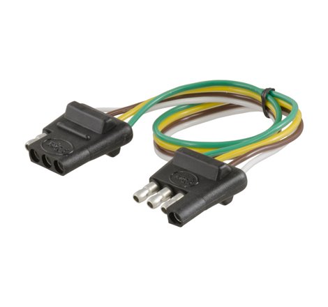 Curt 4-Way Flat Connector Plug & Socket w/12in Wires