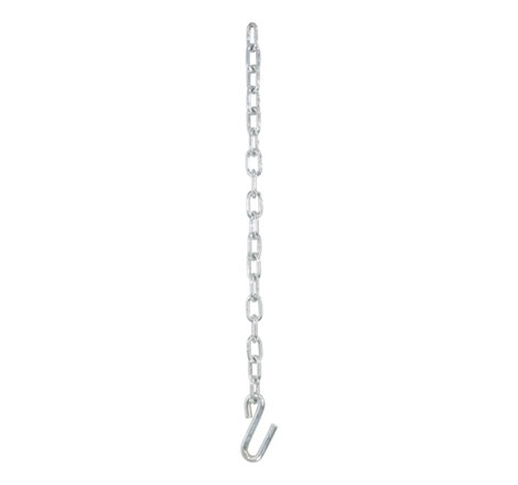 Curt 27in Safety Chain w/1 S-Hook (5000lbs Clear Zinc)