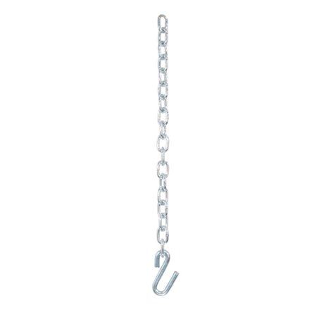 Curt 27in Safety Chain w/1 S-Hook (7000lbs Clear Zinc)