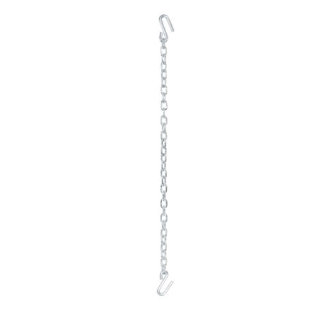 Curt 48in Safety Chain w/2 S-Hooks (7000lbs Clear Zinc)
