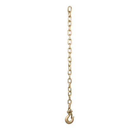 Curt 35in Safety Chain w/1 Clevis Hook (18800lbs Yellow Zinc)