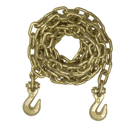 Curt 14ft Transport Binder Safety Chain w/2 Clevis Hooks (18800lbs Yellow Zinc)
