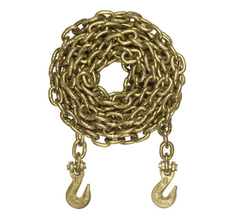 Curt 20ft Transport Binder Safety Chain w/2 Clevis Hooks (18800lbs Yellow Zinc)