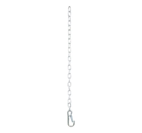 Curt 27in Safety Chain w/1 Snap Hook (2000lbs Clear Zinc)