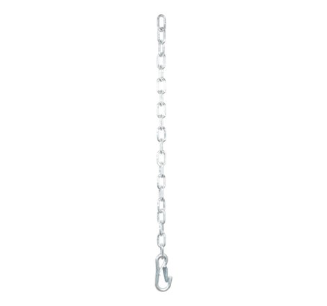 Curt 27in Safety Chain w/1 Snap Hook (5000lbs Clear Zinc)