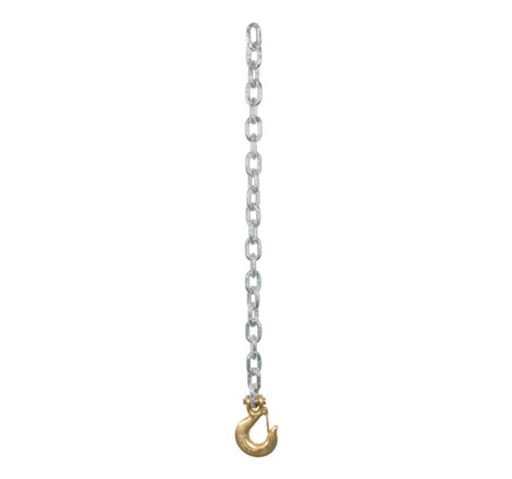 Curt 35in Safety Chain w/1 Clevis Hook (16200lbs Yellow Zinc)