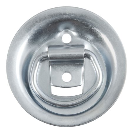 Curt 1-1/8in x 1-5/8in Recessed Tie-Down Ring (1000lbs Clear Zinc)