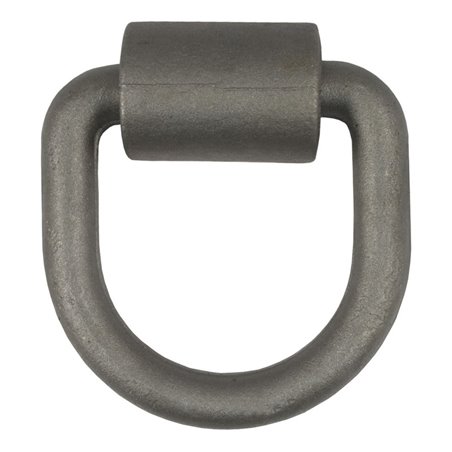 Curt 3inx 3in Weld-On Tie-Down D-Ring (6100lbs Raw Steel)