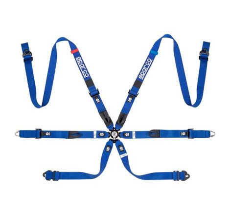 Sparco Belt Prime H7 6 Point 2in Blue Harness