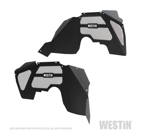 Westin 07-18 Jeep Wrangler JK Inner Fenders - Front - Textured Black