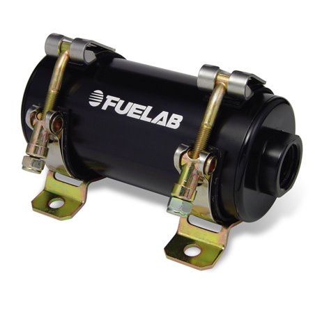 Fuelab Prodigy Reduced Size Carb In-Line Fuel Pump w/Internal Bypass - 800 HP - Black