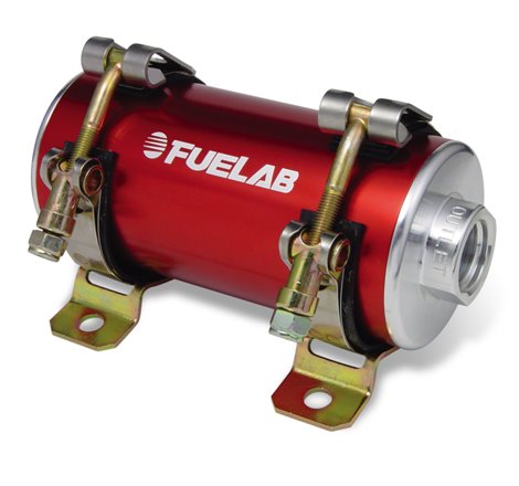 Fuelab Prodigy Reduced Size Carb In-Line Fuel Pump w/Internal Bypass - 800 HP - Red