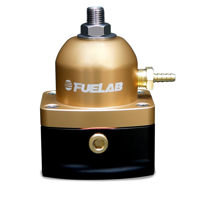 Fuelab 515 EFI Adjustable FPR 25-90 PSI (2) -10AN In (1) -6AN Return - Gold
