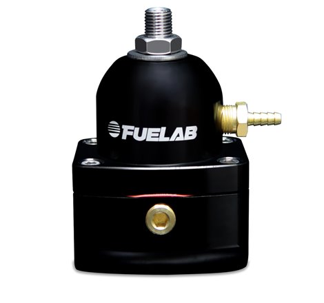 Fuelab 515 EFI Adjustable FPR 90-125 PSI (2) -10AN In (1) -6AN Return - Black
