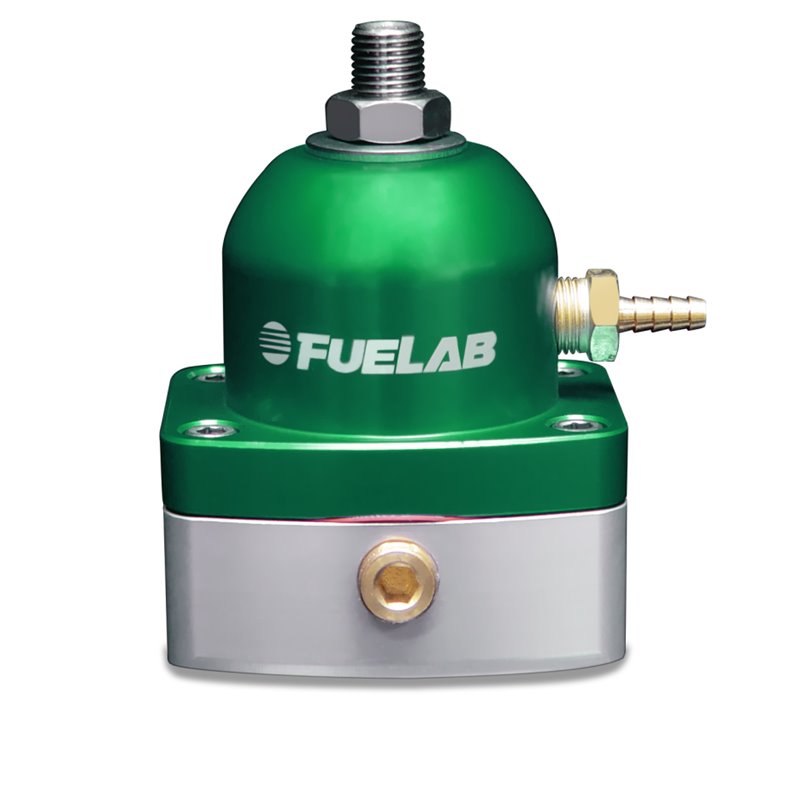 Fuelab 515 EFI Adjustable FPR 90-125 PSI (2) -6AN In (1) -6AN Return - Green