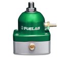 Fuelab 525 TBI Adjustable FPR In-Line Large Seat 10-25 PSI (1) -6AN In (1) -6AN Return - Green