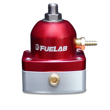 Fuelab 535 EFI Adjustable Mini FPR 90-125 PSI (2) -6AN In (1) -6AN Return - Red