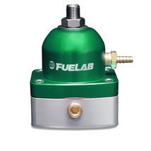 Fuelab 535 TBI Adjustable Mini FPR 10-25 PSI (2) -6AN In (1) -6AN Return - Green