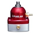 Fuelab 545 EFI Adjustable Mini FPR In-Line 25-90 PSI (1) -6AN In (1) -6AN Return - Red