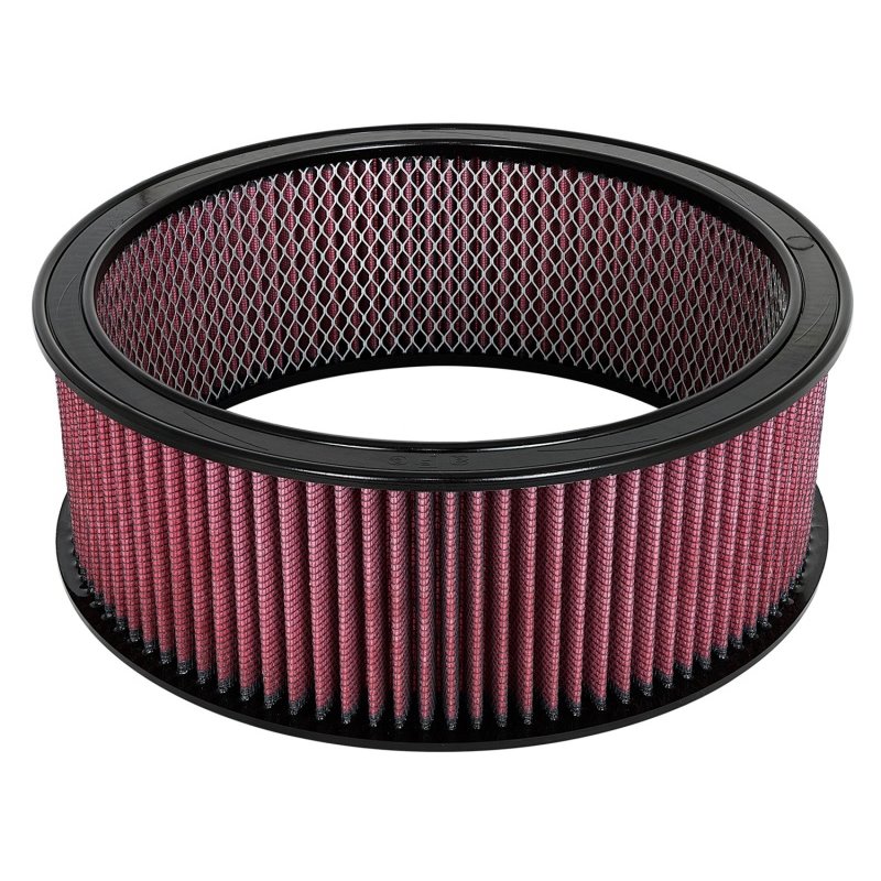 aFe MagnumFLOW Air Filters Round Racing P5R A/F RR P5R 14OD x 12ID x 5H E/M (Blk/Red)