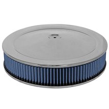 aFe MagnumFLOW Air Filters Round Racing P5R A/F Chrome Assy 14x3: Blk/Blue