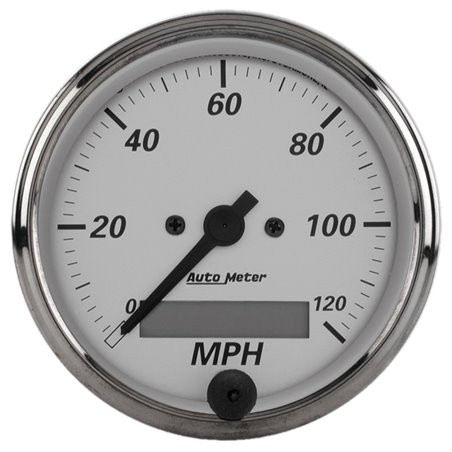 Autometer American Platinum 3-1/8in 0-120mph Electronic In-Dash Programmable Speedometer