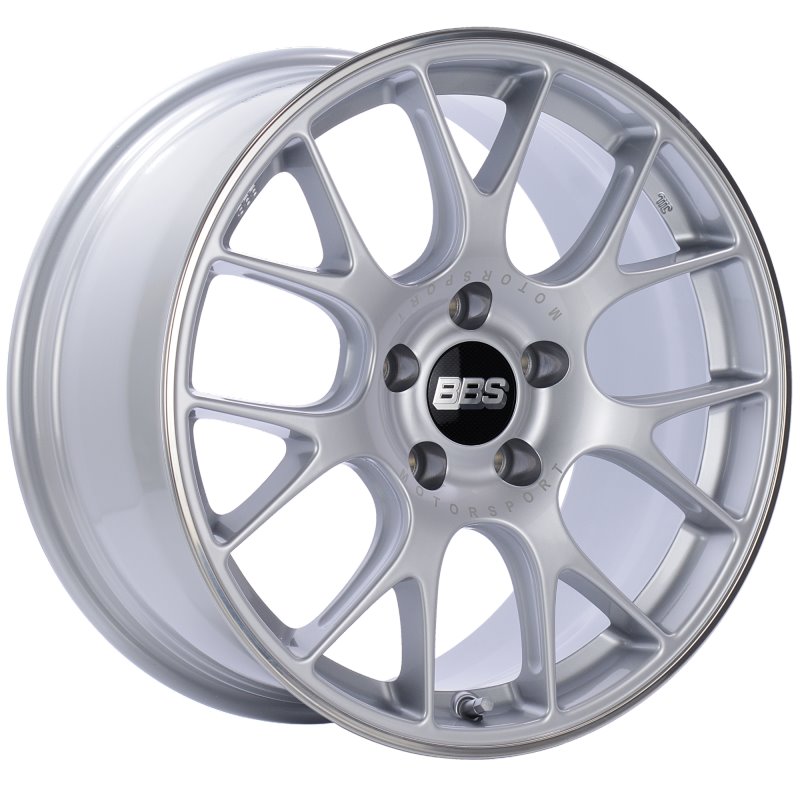 BBS CH-R 18x8.5 5x112 ET47 Brilliant Silver Polished Rim Protector Wheel -82mm PFS/Clip Required