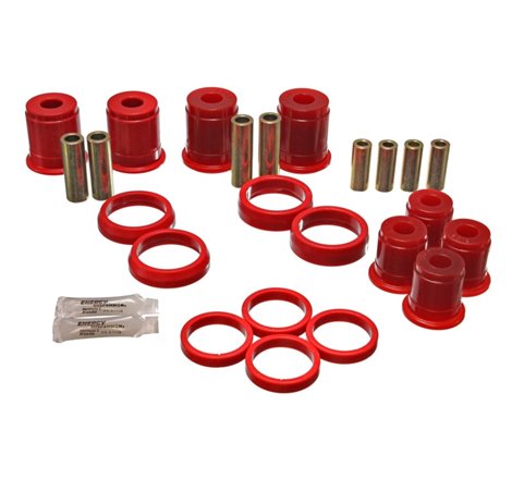 Energy Suspension 93-98 Jeep Grand Cherokee Red Frt Control Arm Bushings-Must reuse OEM Outer Shells