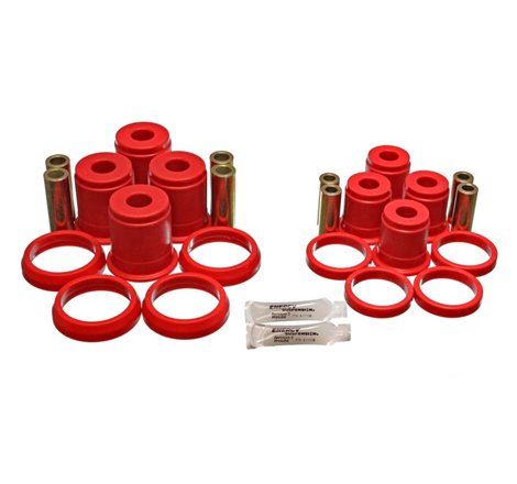 Energy Suspension 93-98 Jeep Grand Cherokee Red Rear Control Arm Bushings-Must reuse OEM Outer Shell