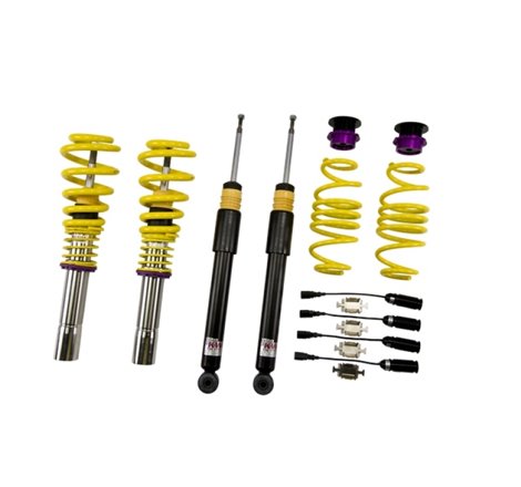 KW Coilover Kit V1 Audi A4 S4 (8K/B8) w/ electronic dampening controlSedan FWD + Quattro