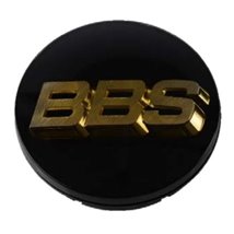 BBS Center Cap 70.6mm Black/Gold (3-tab) (56.24.080)