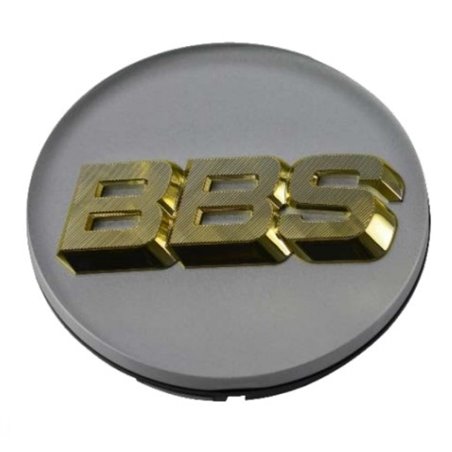 BBS Center Cap 70.6mm White/Gold (4-tab) (56.24.120)