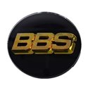 BBS Center Cap 80.6mm Black/Gold -D