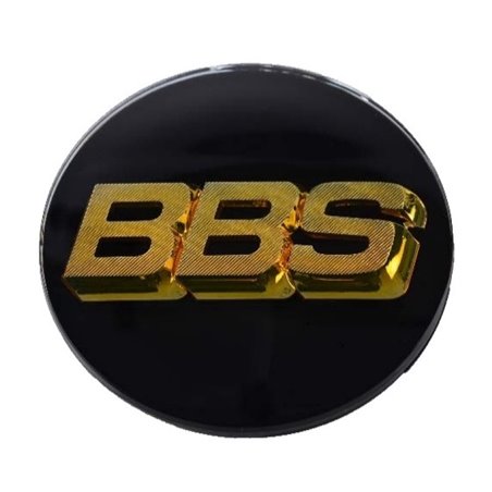 BBS Center Cap 80.6mm Black/Gold -D