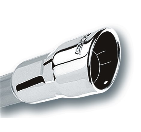 Borla 3in Inlet 4.25in Round Rolled Angle Cut x 4in Long Universal Exhaust Tips