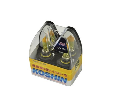 Xtune Koshin H10 Hyper Yellow Halogen Light Bulbs 12V 42W LB-KO-YELLOW-H10YE